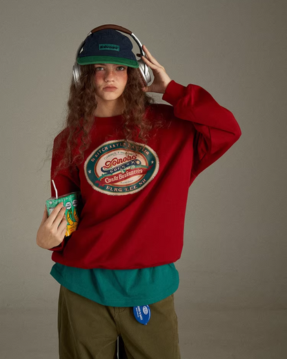 Chest Print Sweatshirt LG0033