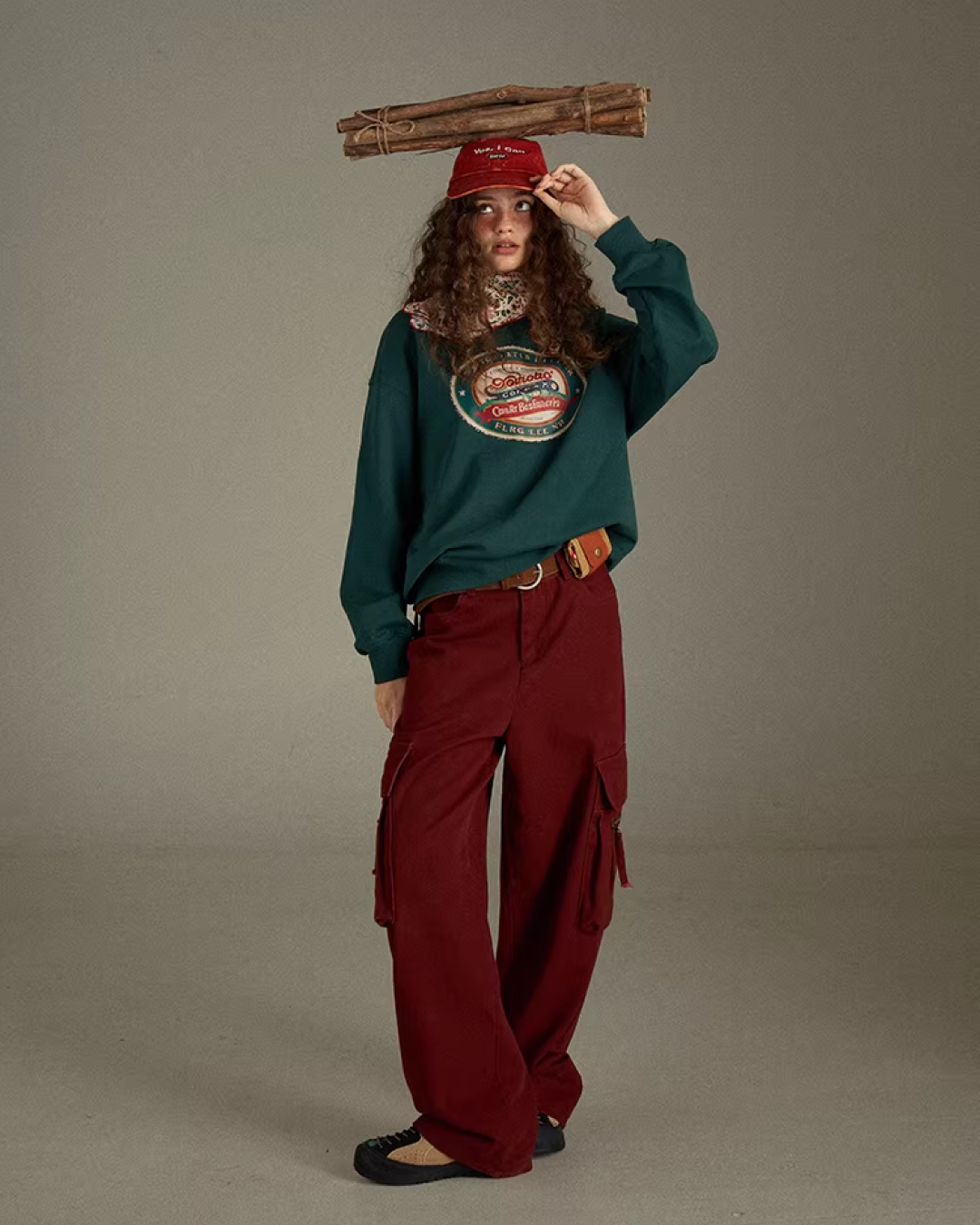 Chest Print Sweatshirt LG0033