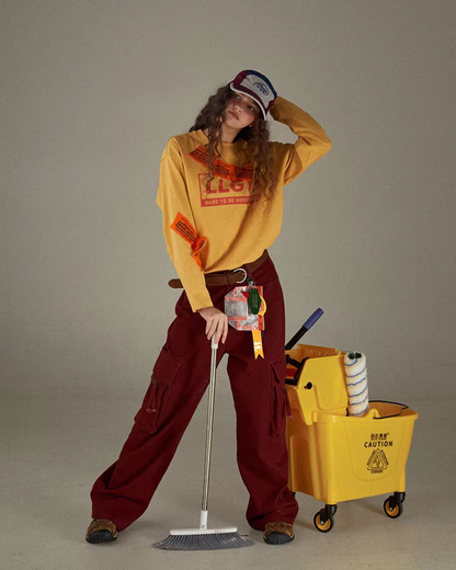 Logo Print Long sleeve tee LG0034