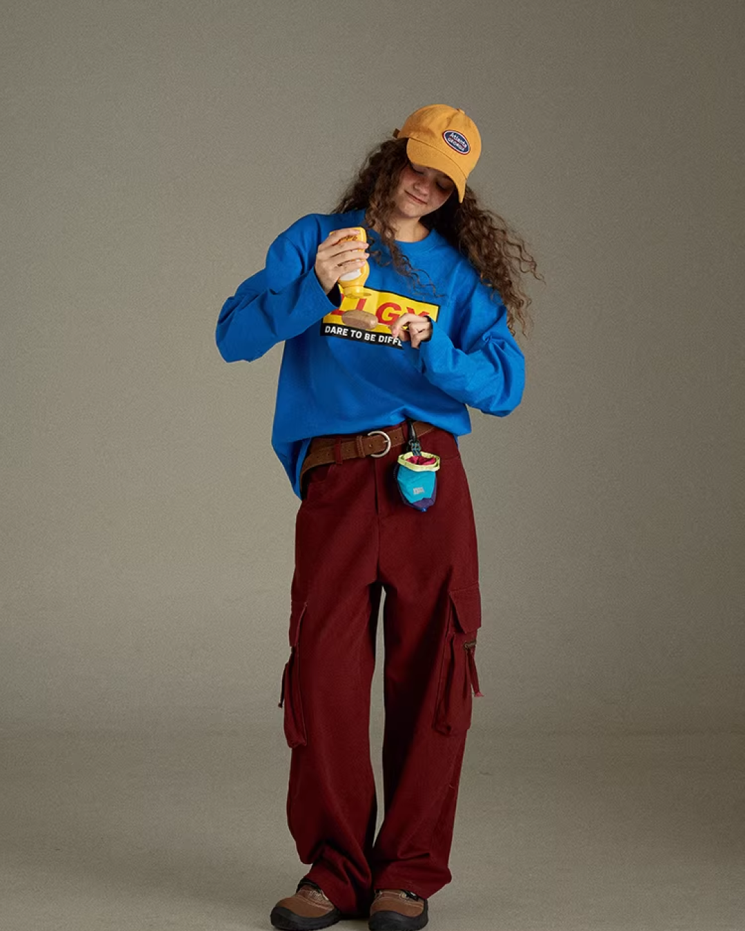 Logo Print Long sleeve tee LG0034