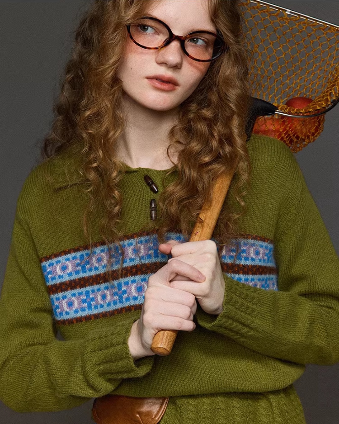 Toggle Button Polo Knit Shirt LG0037