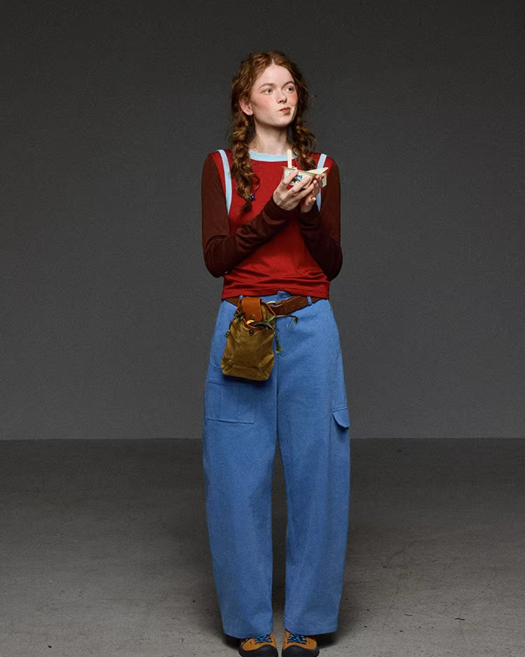 Layer Bicolor Line Long Sleeve T-shirt LG0038