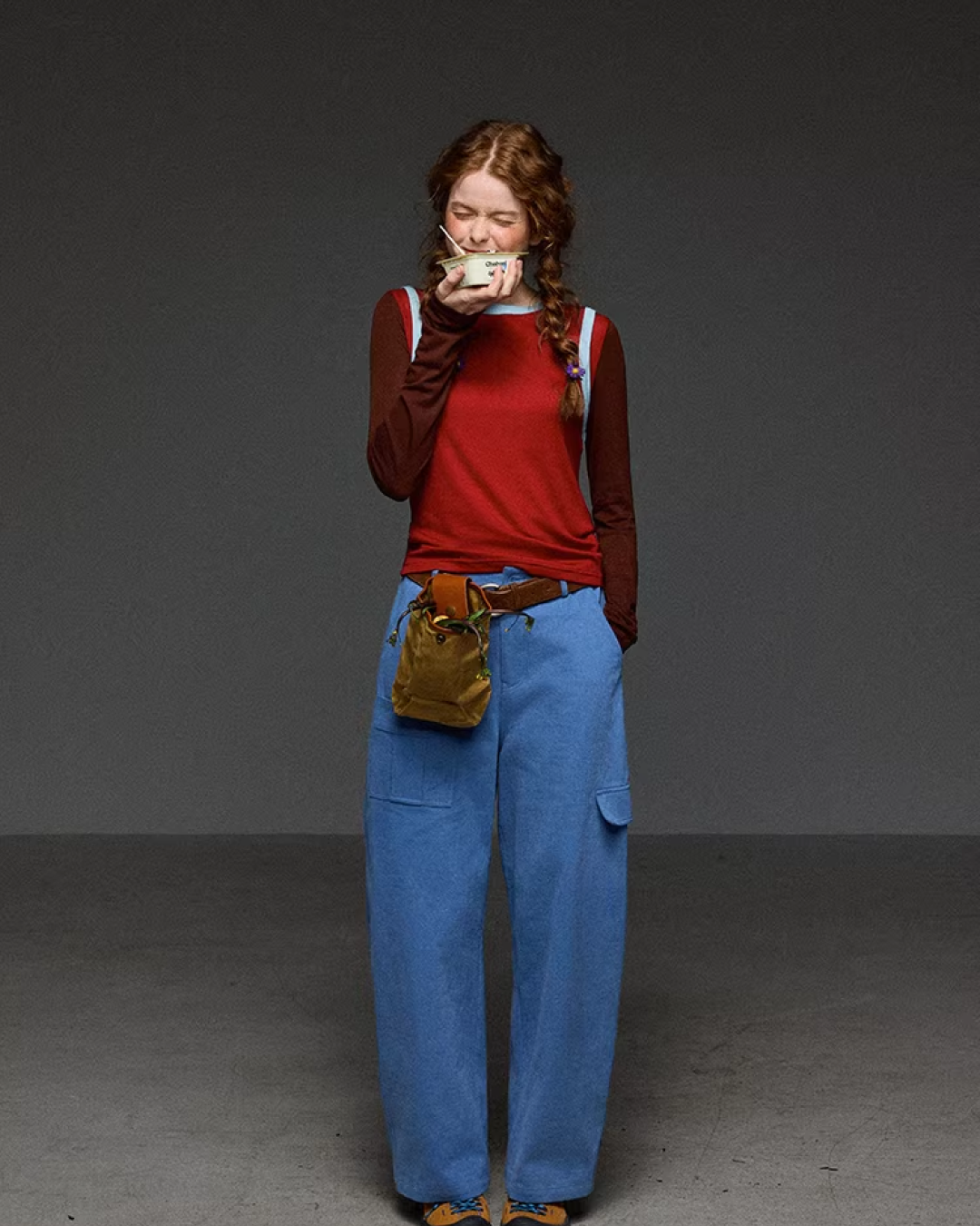 Layer Bicolor Line Long Sleeve T-shirt LG0038