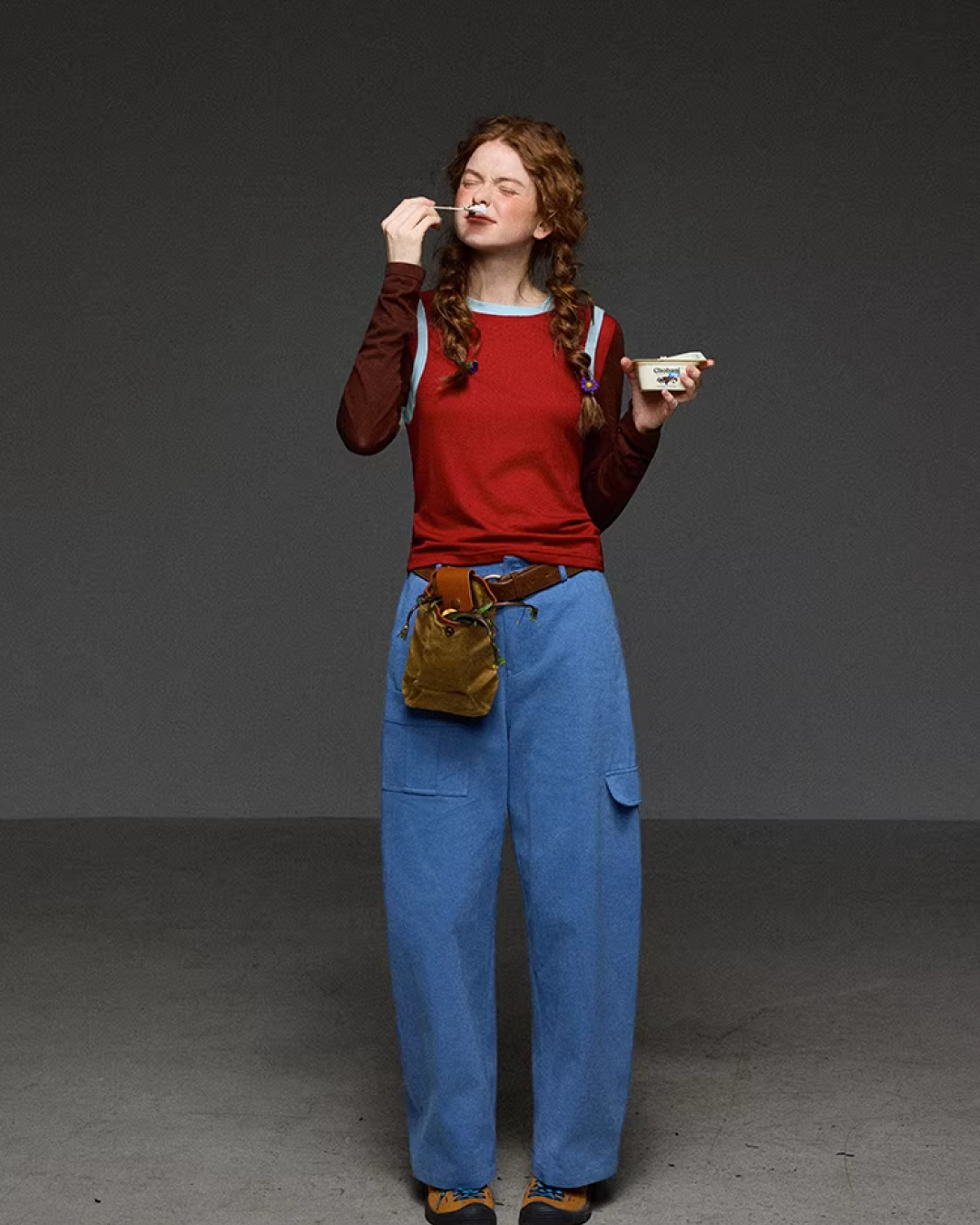 Layer Bicolor Line Long Sleeve T-shirt LG0038