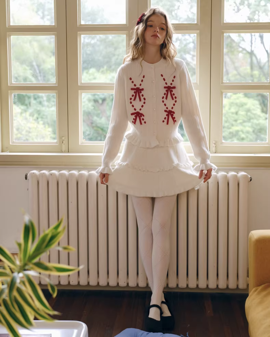 Ribbon Stitch Matching cloth IS0010