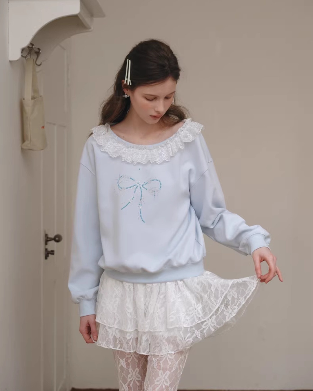 Lace Fabric Skirt&Pants IS0007