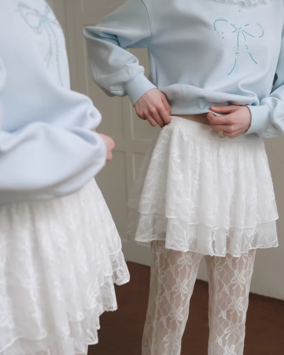 Lace Fabric Skirt&Pants IS0007