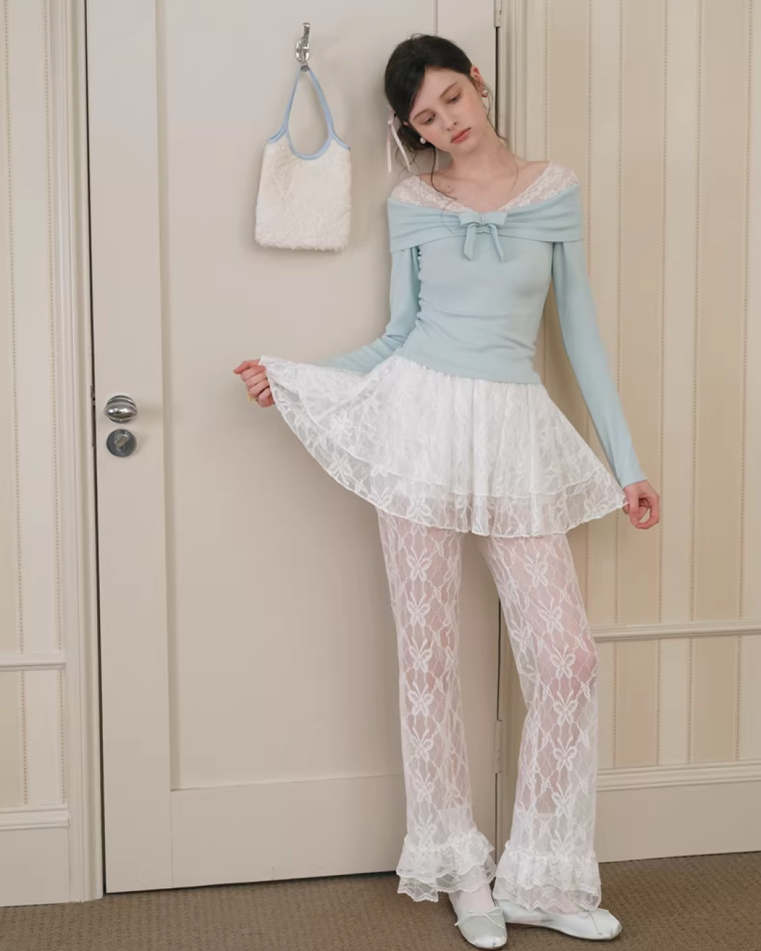 Lace Fabric Skirt&Pants IS0007