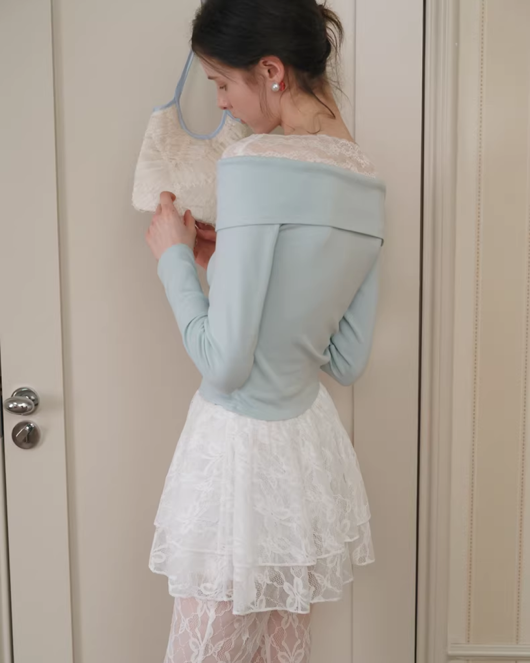 Lace Fabric Skirt&Pants IS0007