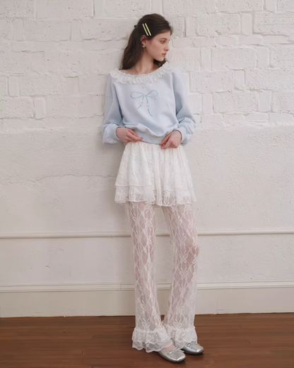 Lace Fabric Skirt&Pants IS0007