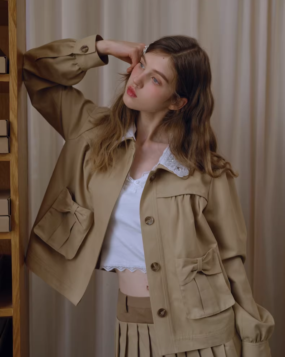 Collar Lace Ribbon Matching cloth IS0002