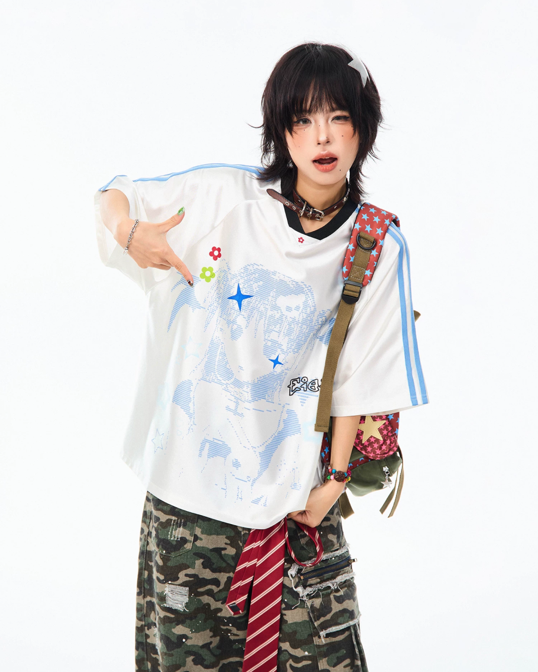 ガールデザインTシャツ MK0002