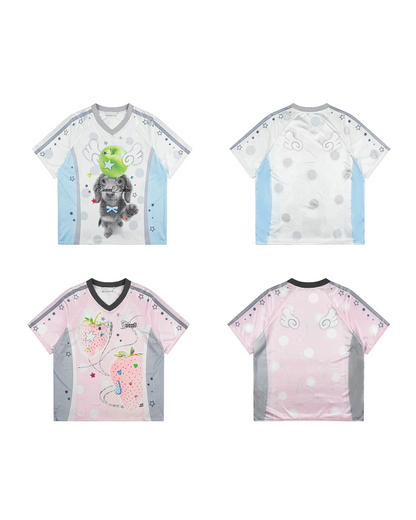 メッシュマルチデザインTシャツ MK0003