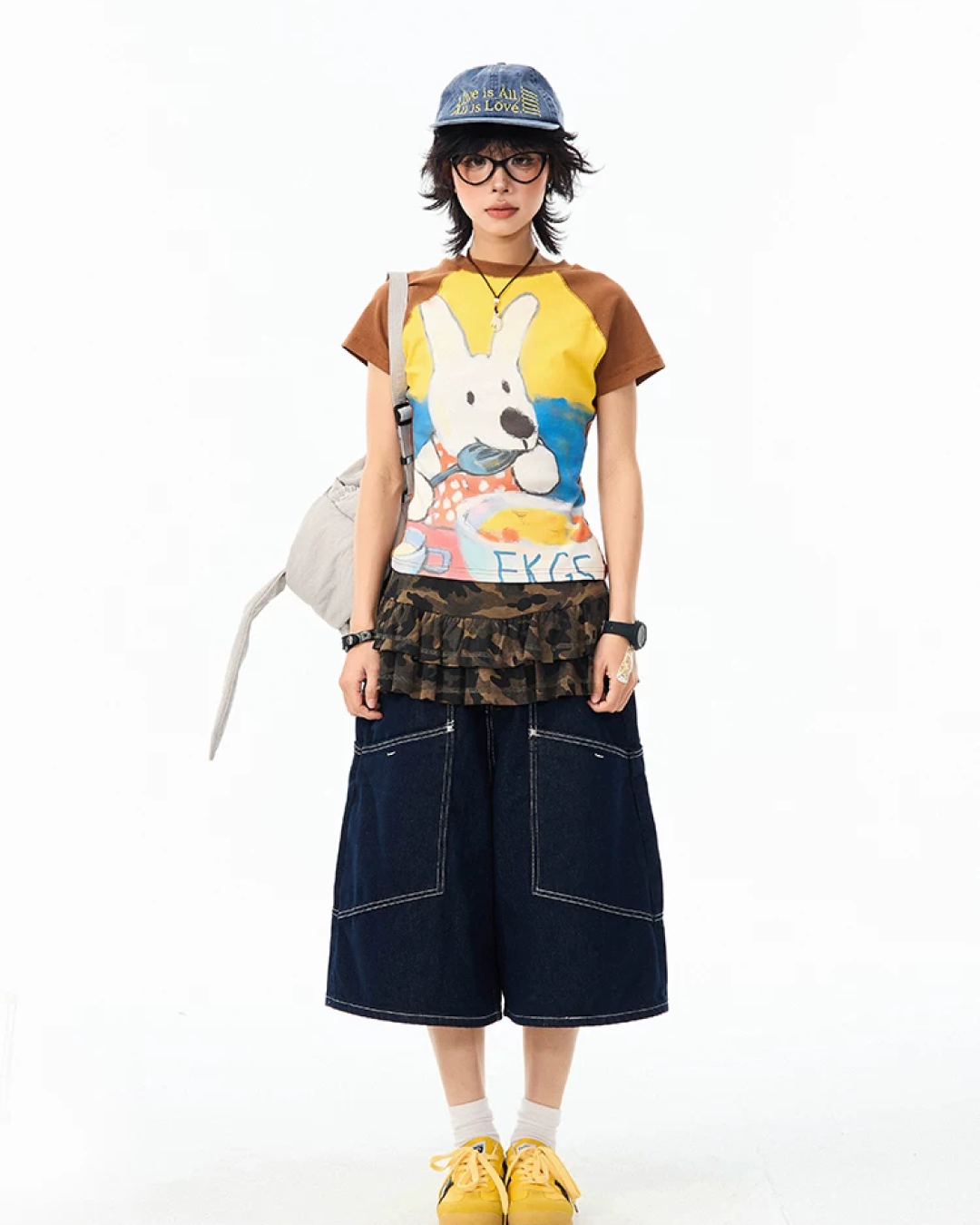 ラビットデザインTシャツ MK0004