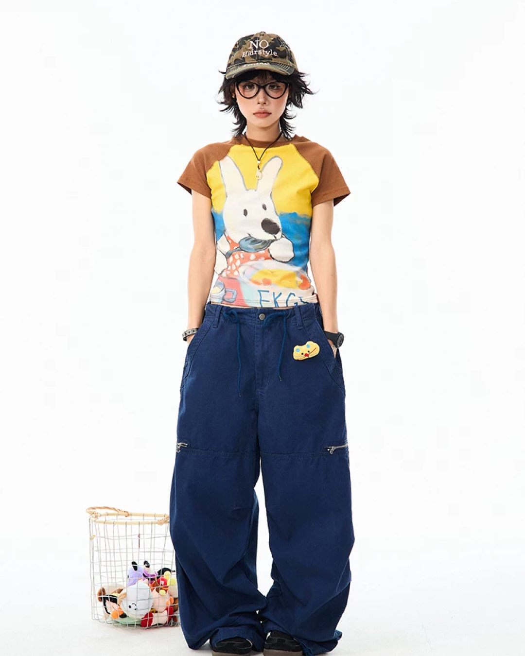 ラビットデザインTシャツ MK0004