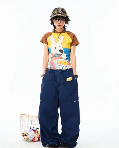 ラビットデザインTシャツ MK0004