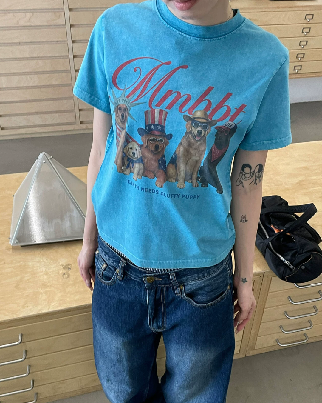 Color Dog Printed T-shirt TE0001