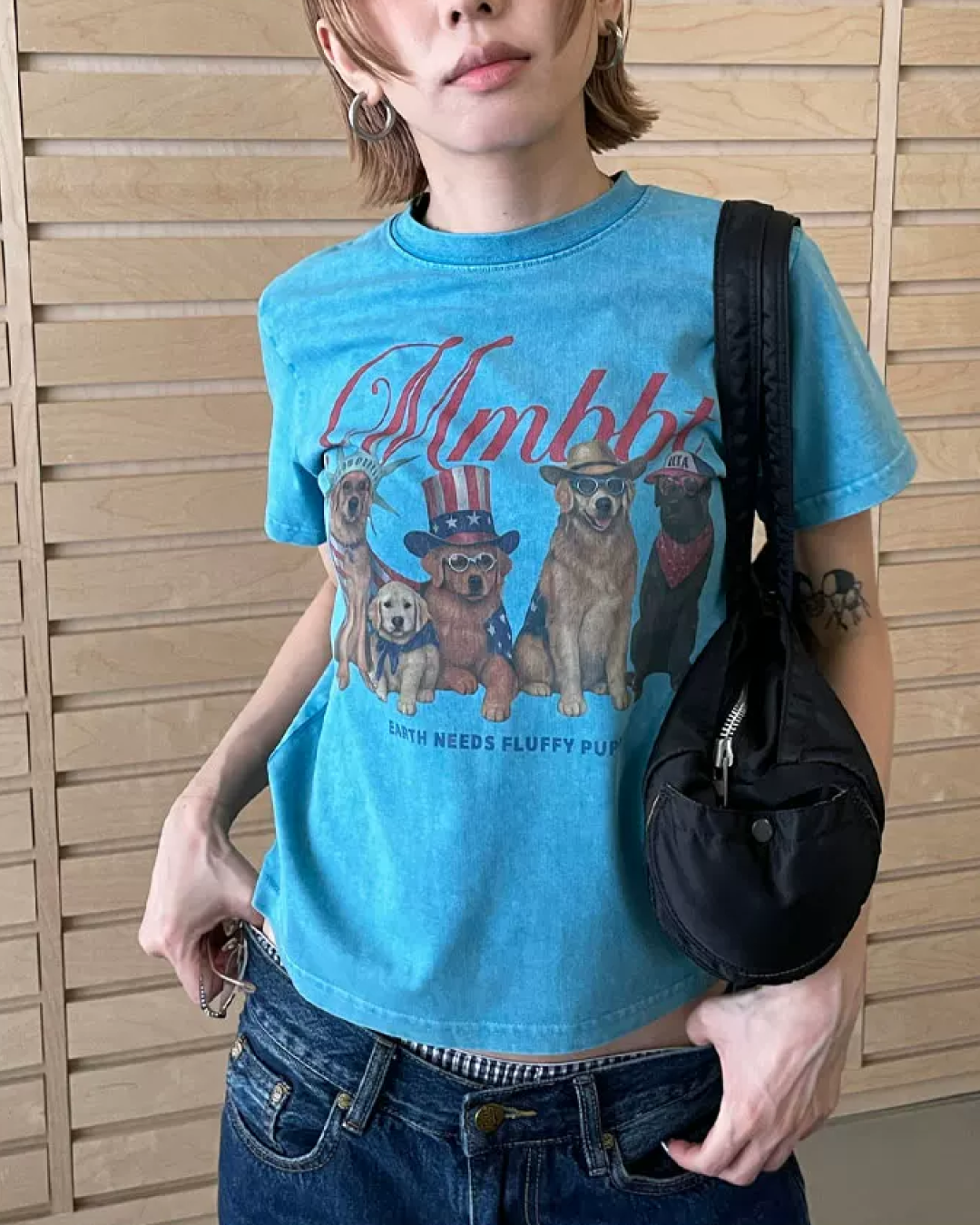 Color Dog Printed T-shirt TE0001