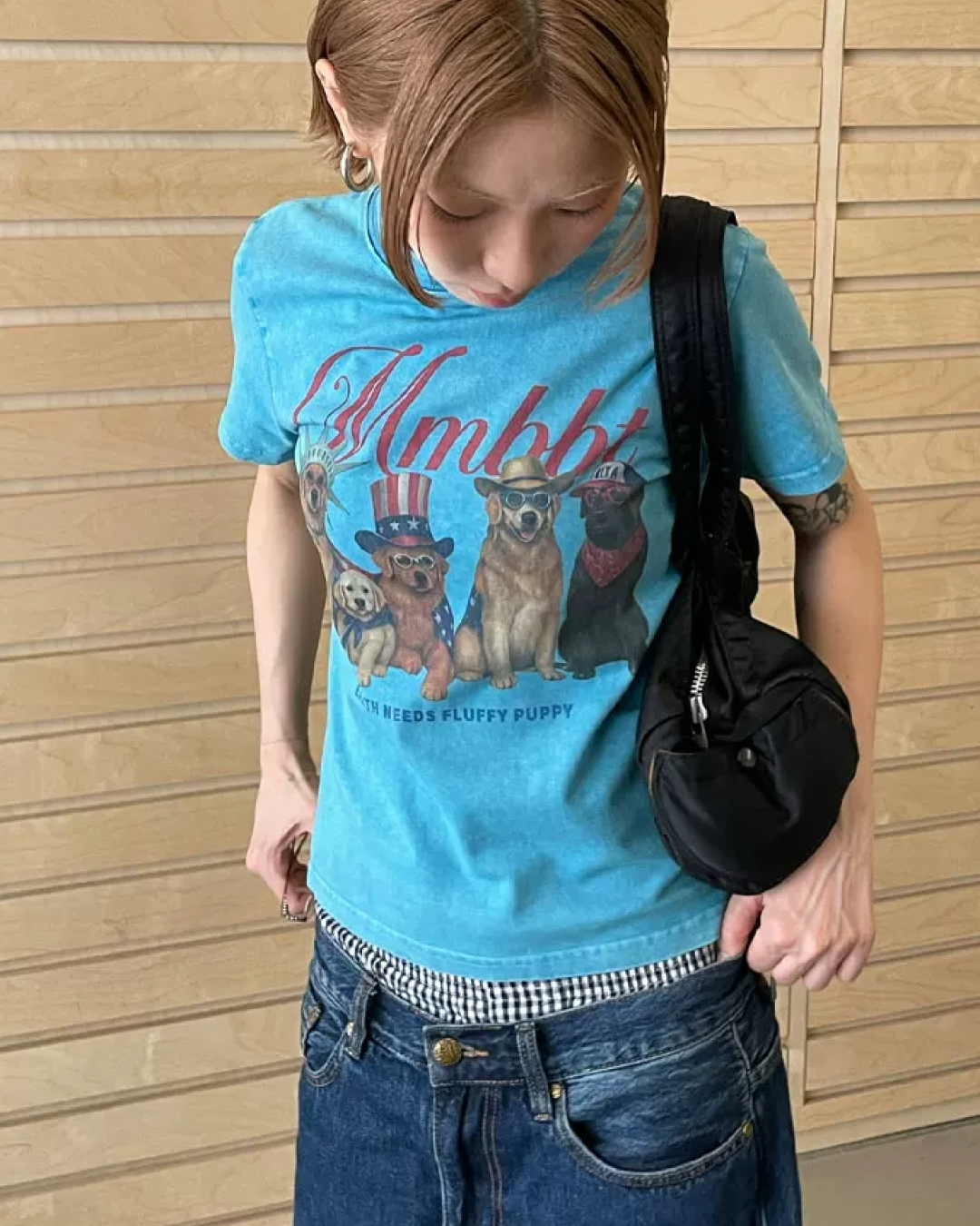 Color Dog Printed T-shirt TE0001