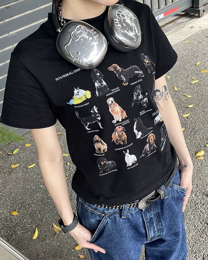Dog Printed T-shirt TE0003