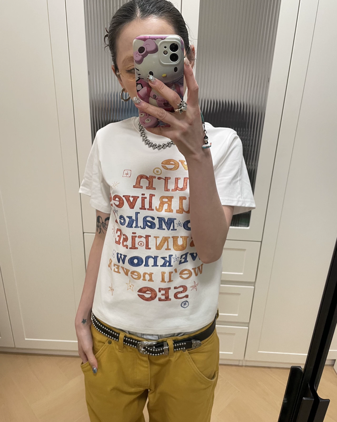 Color Lettering T-shirt TE0004