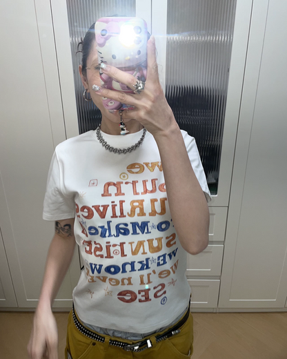 Color Lettering T-shirt TE0004