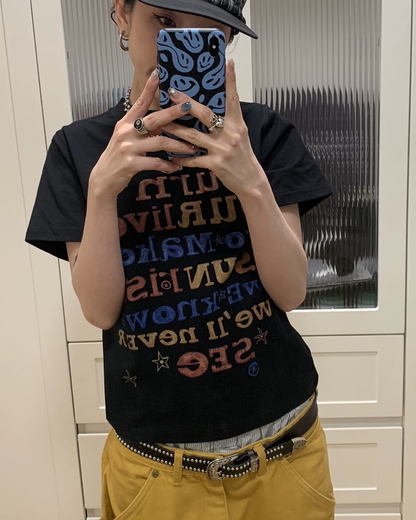 Color Lettering T-shirt TE0004