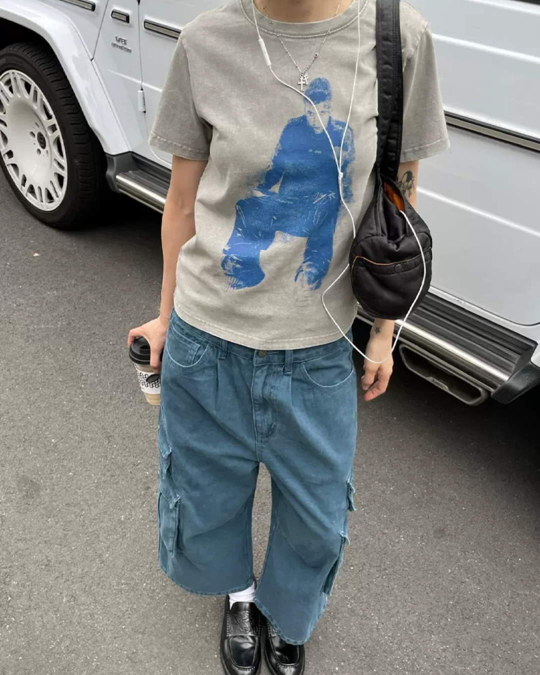 Blue Printed T-shirt TE0006