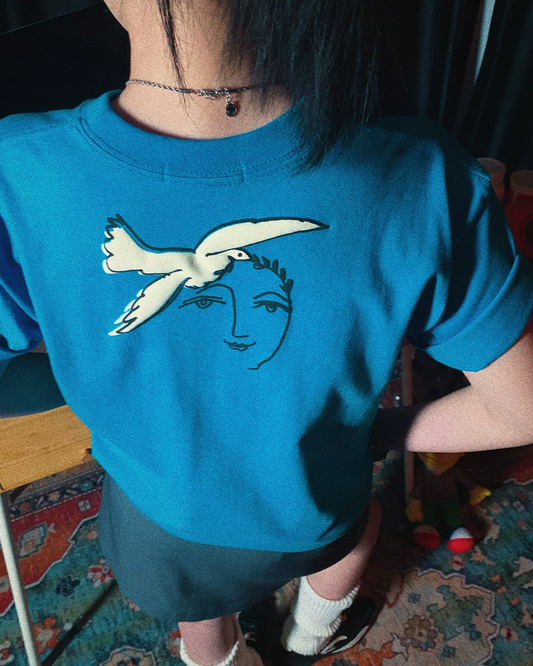 Back Face Bird T-shirt TE0016