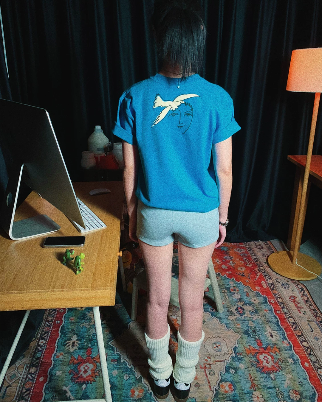 Back Face Bird T-shirt TE0016
