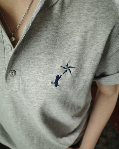 Henryneck Cat T-shirt TE0019