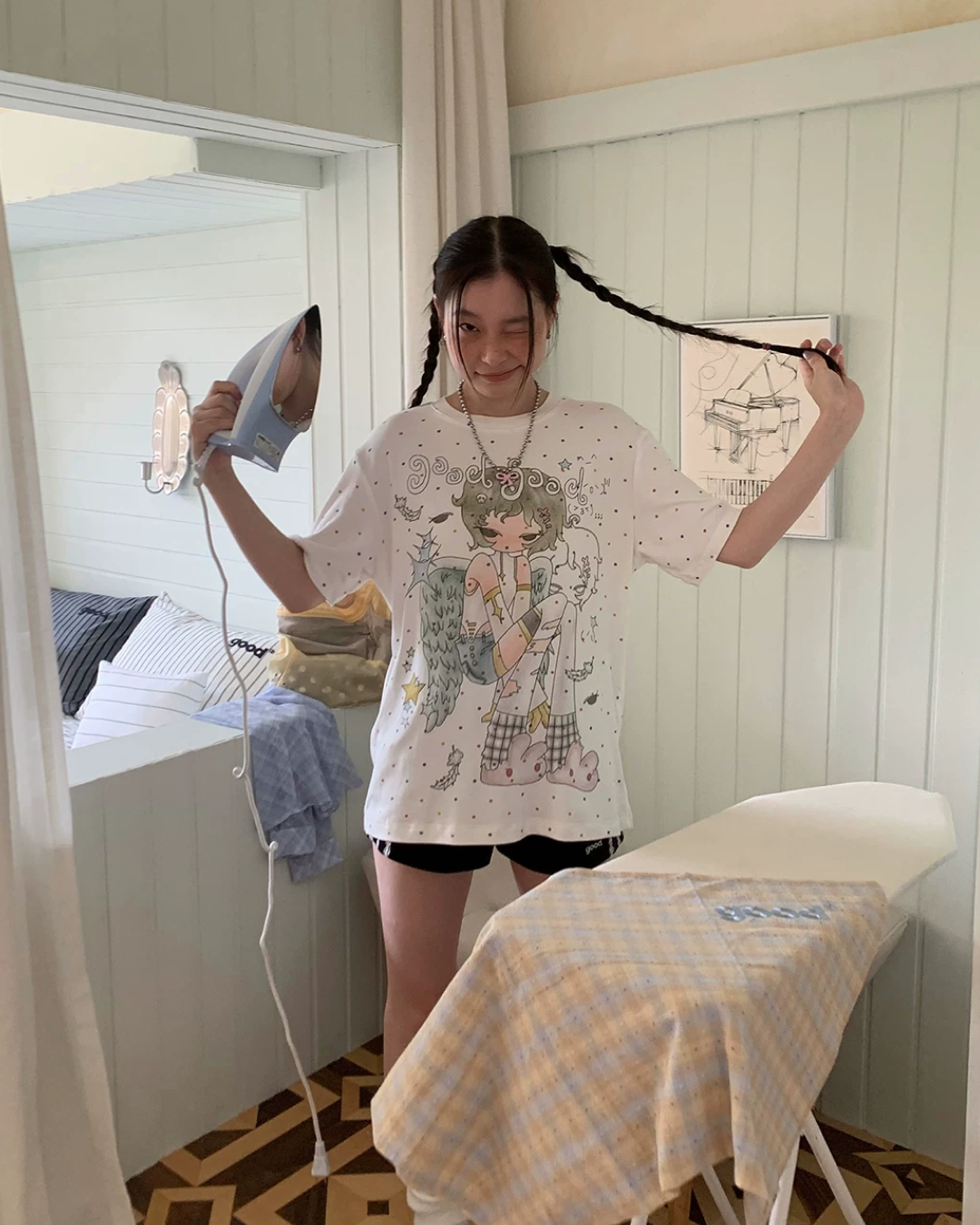 Polka-dot Angel T-shirt TE0021