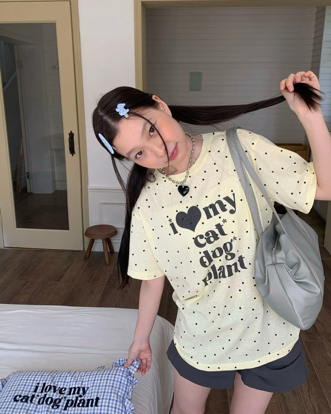 Polka-dot I Love T-shirt TE0025