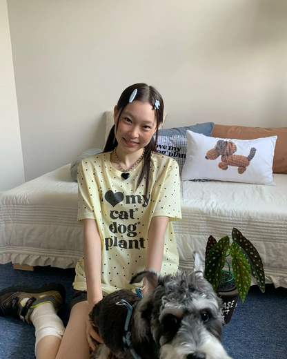 Polka-dot I Love T-shirt TE0025