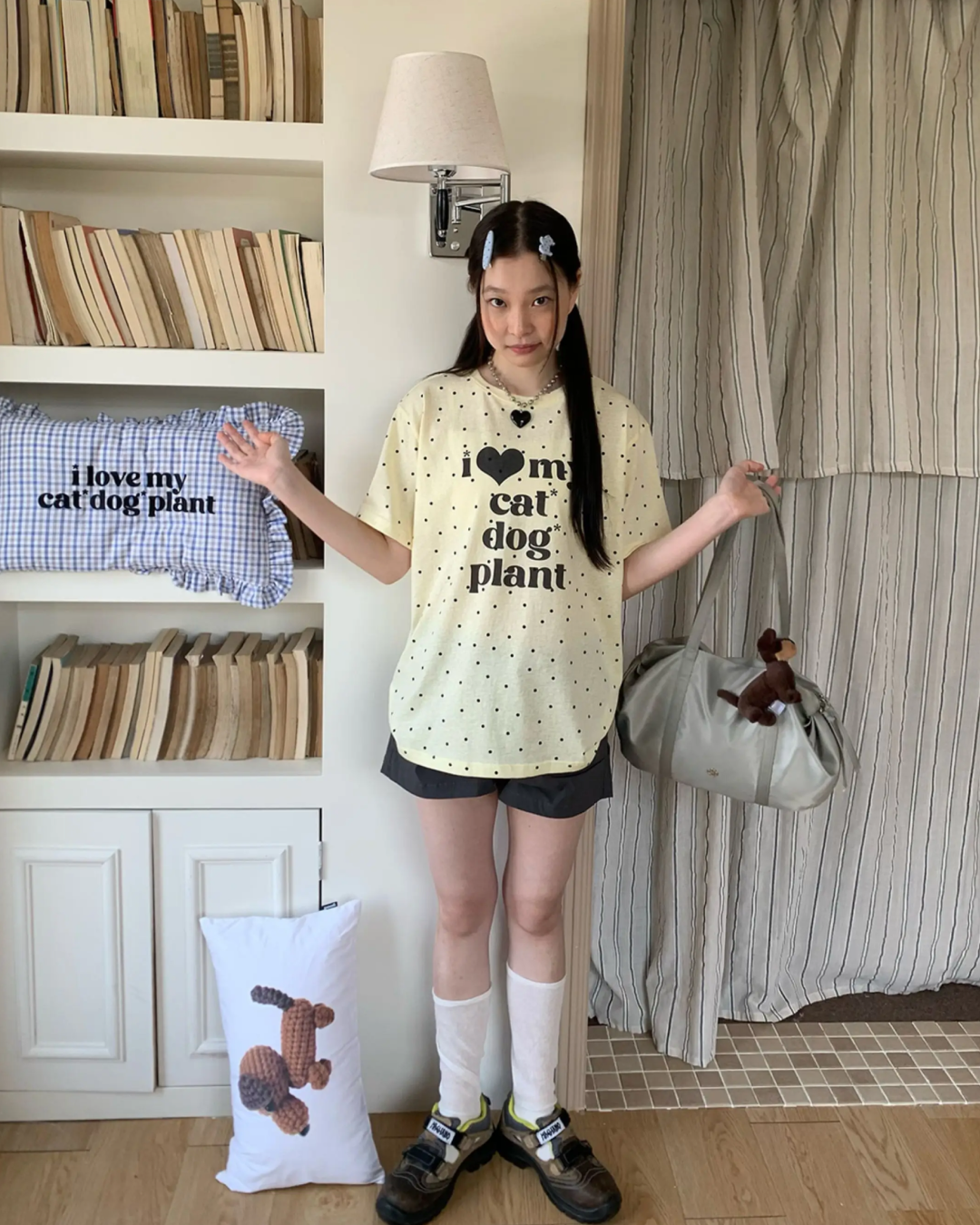 Polka-dot I Love T-shirt TE0025