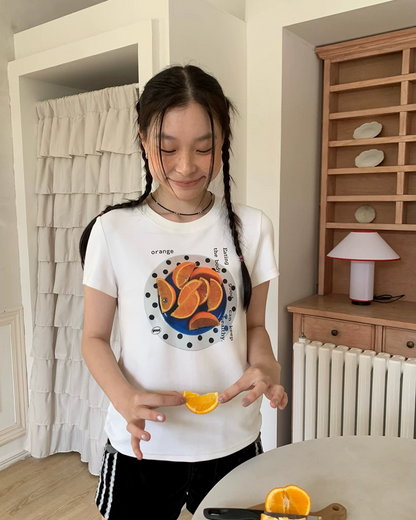Orange T-shirt TE0026