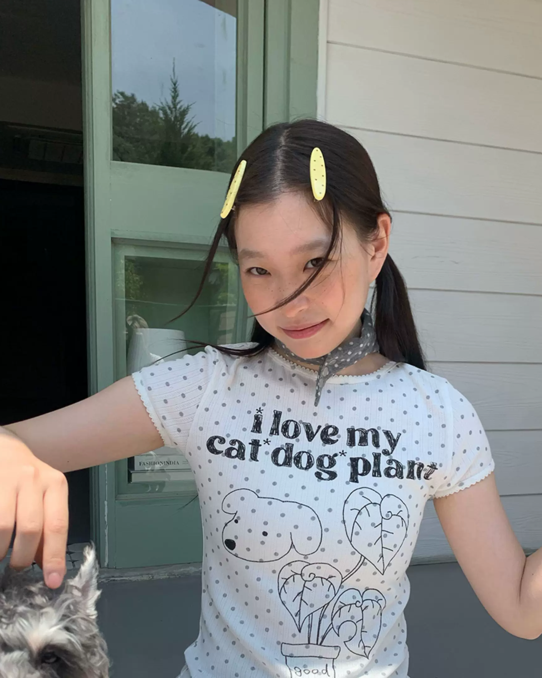 Short Dog Printed T-shirt TE0031