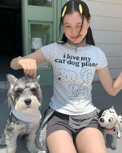 Short Dog Printed T-shirt TE0031