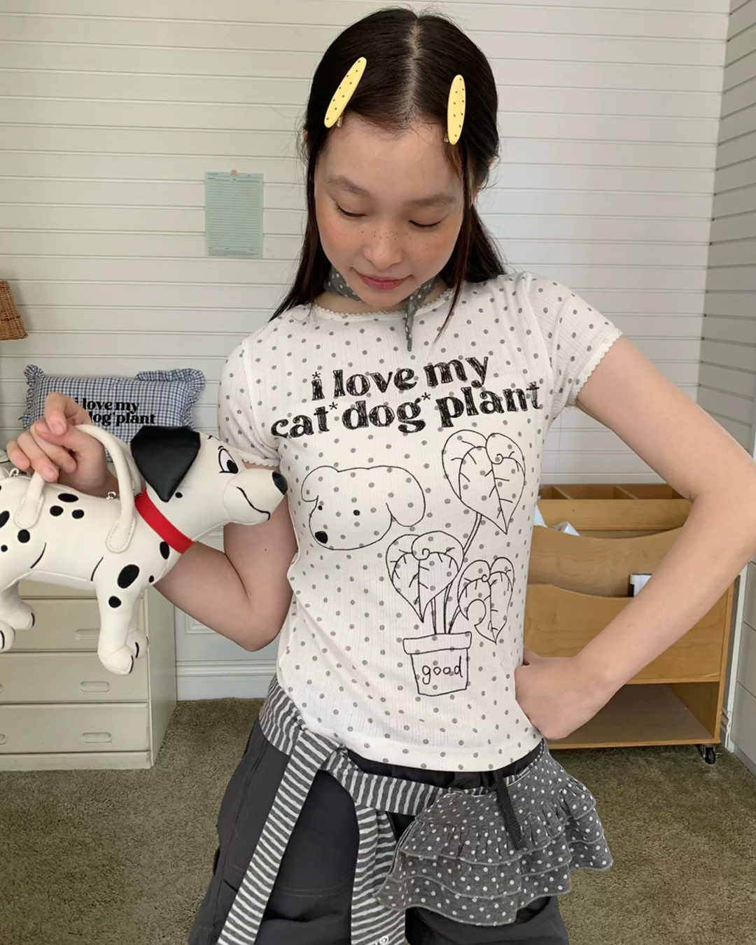 Short Dog Printed T-shirt TE0031