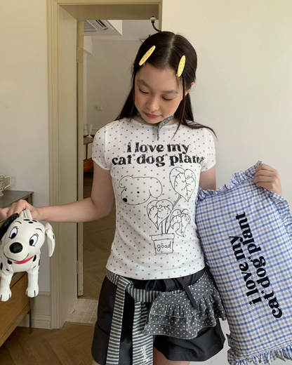 Short Dog Printed T-shirt TE0031