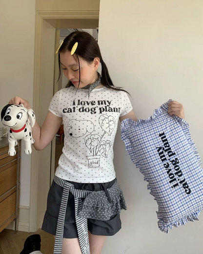 Short Dog Printed T-shirt TE0031