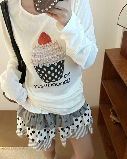 Various Patterns Layer Skirt TE0032