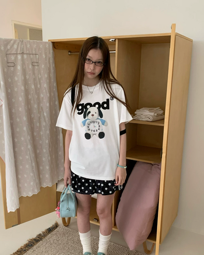 Polka-dot Side Line Short Pants TE0033