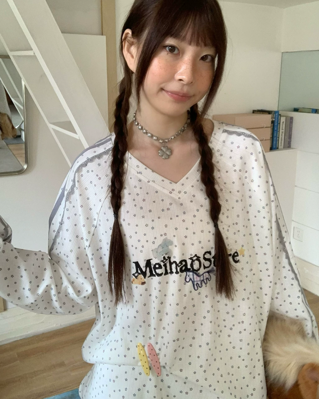 Mini Star Chest Printed T-shirt TE0037