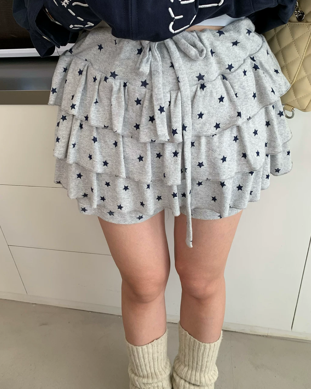 Polka-dot Layer Short Pants TE0038
