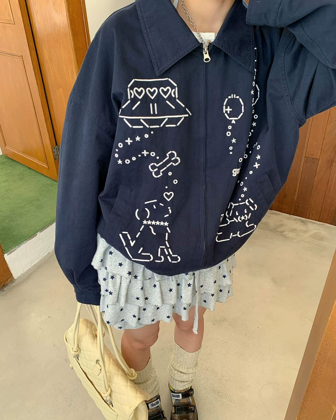 Polka-dot Layer Short Pants TE0038