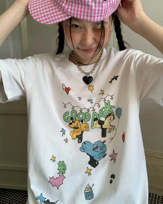 Cartton Character Printed T-shirt TE0040