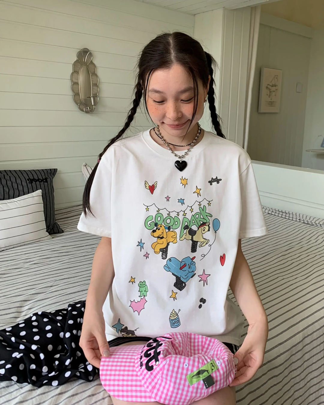 Cartton Character Printed T-shirt TE0040