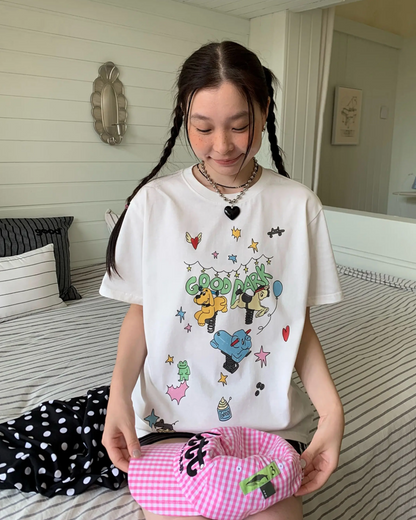 Cartton Character Printed T-shirt TE0040