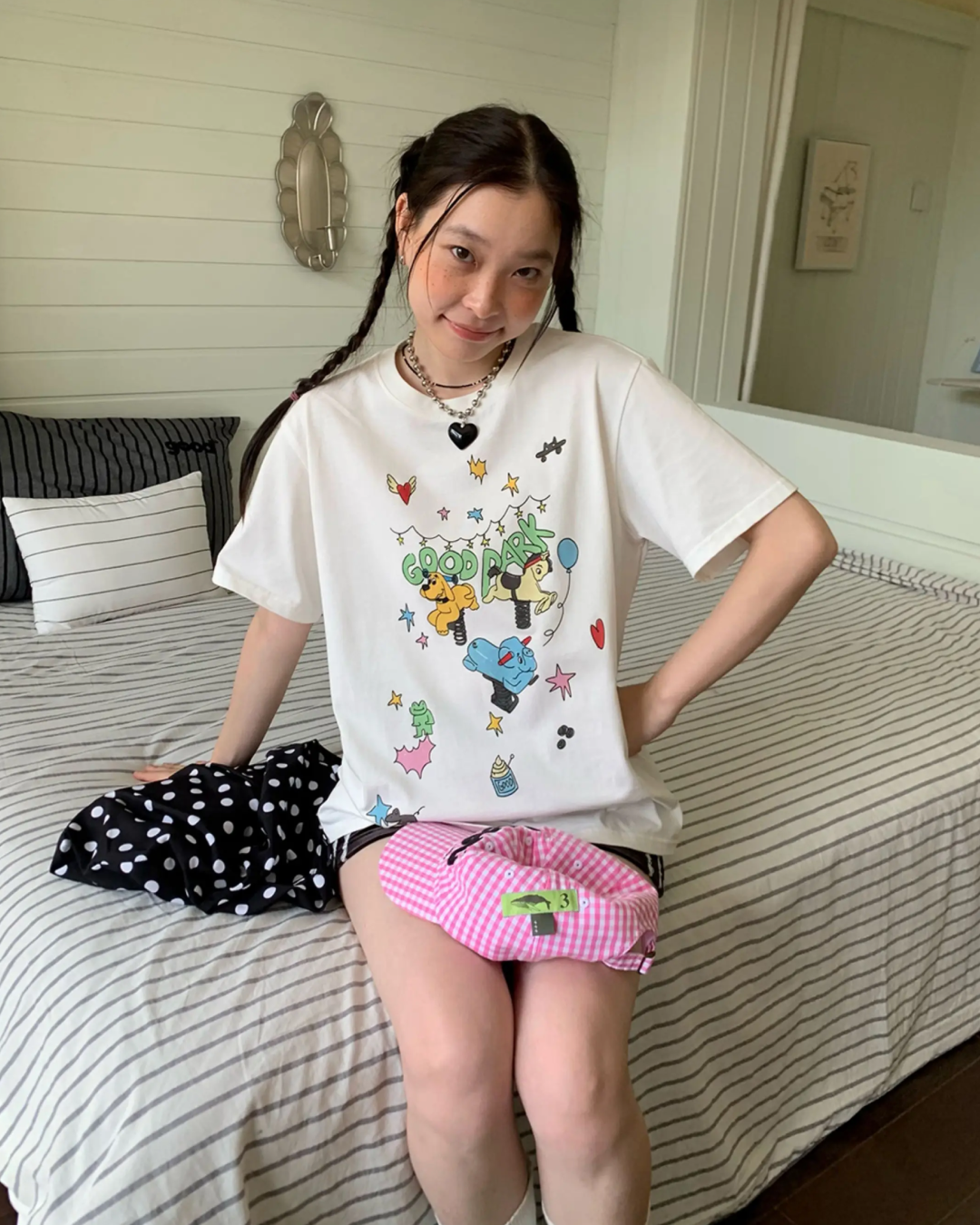 Cartton Character Printed T-shirt TE0040
